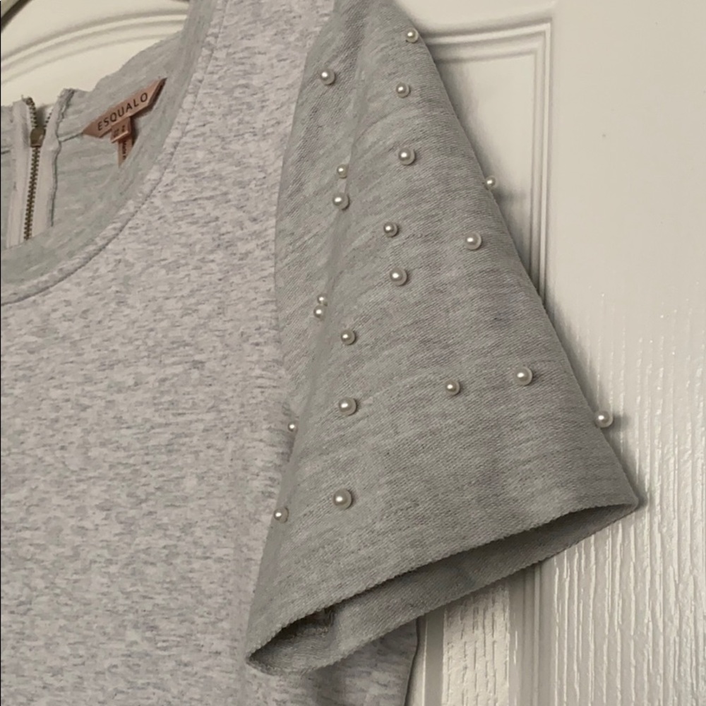 Esqualo SS Dress with Pearl Embellishment Size S